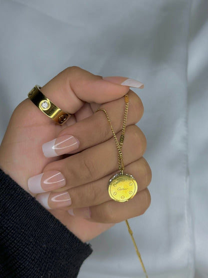 Cartier engraved exclusive necklace
