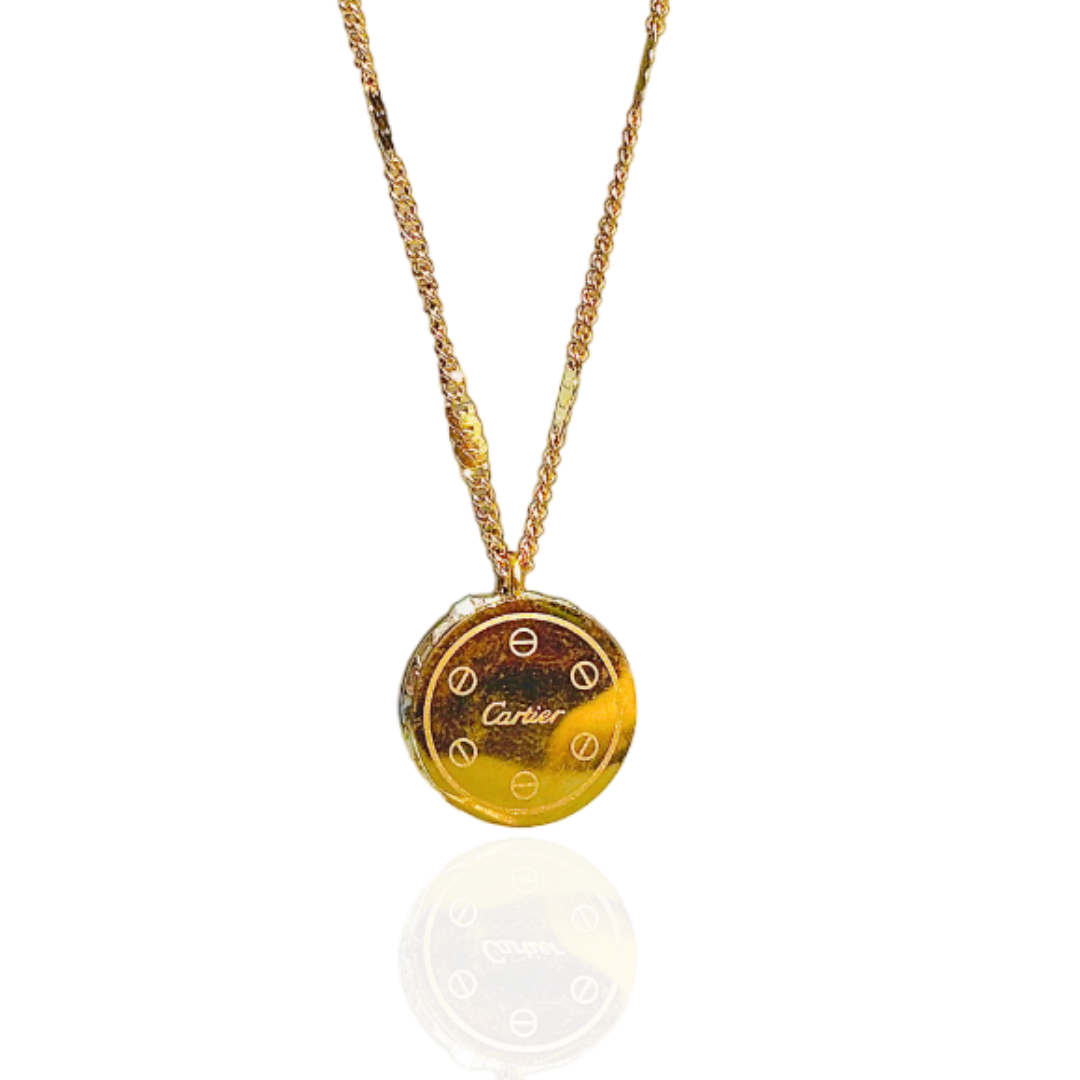 Cartier engraved exclusive necklace