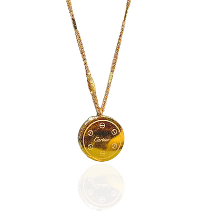 Cartier engraved exclusive necklace
