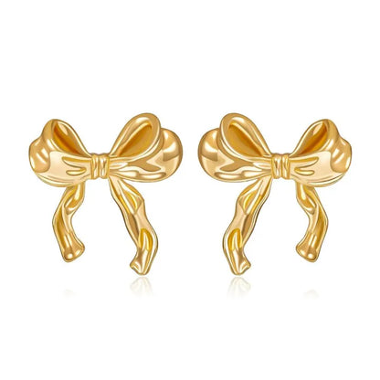 Bow Earrings-18k