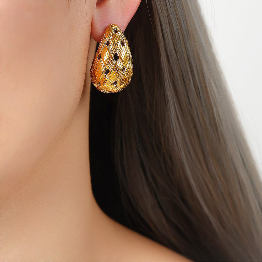 Knitted drop Earrings