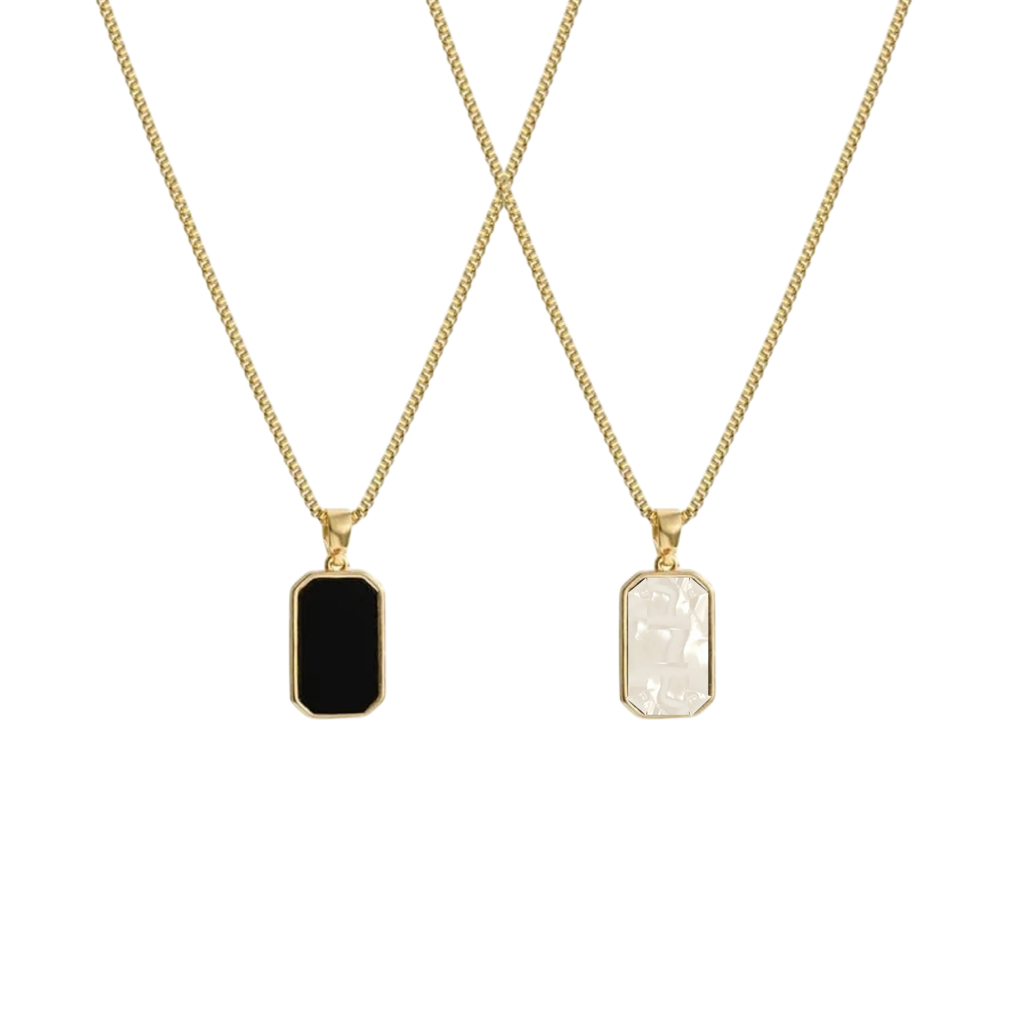 Double sided tapèid necklace