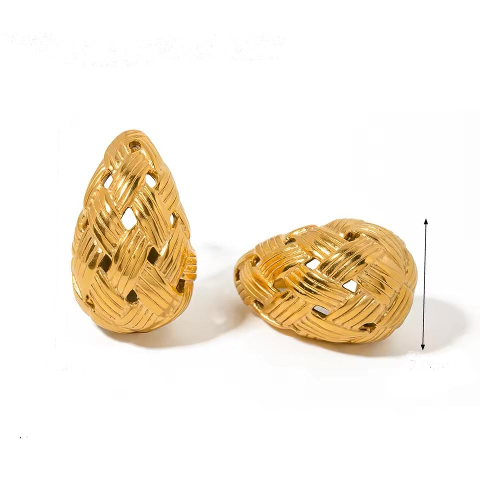 Knitted drop Earrings