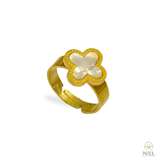 White Clover Ring-Adjustable