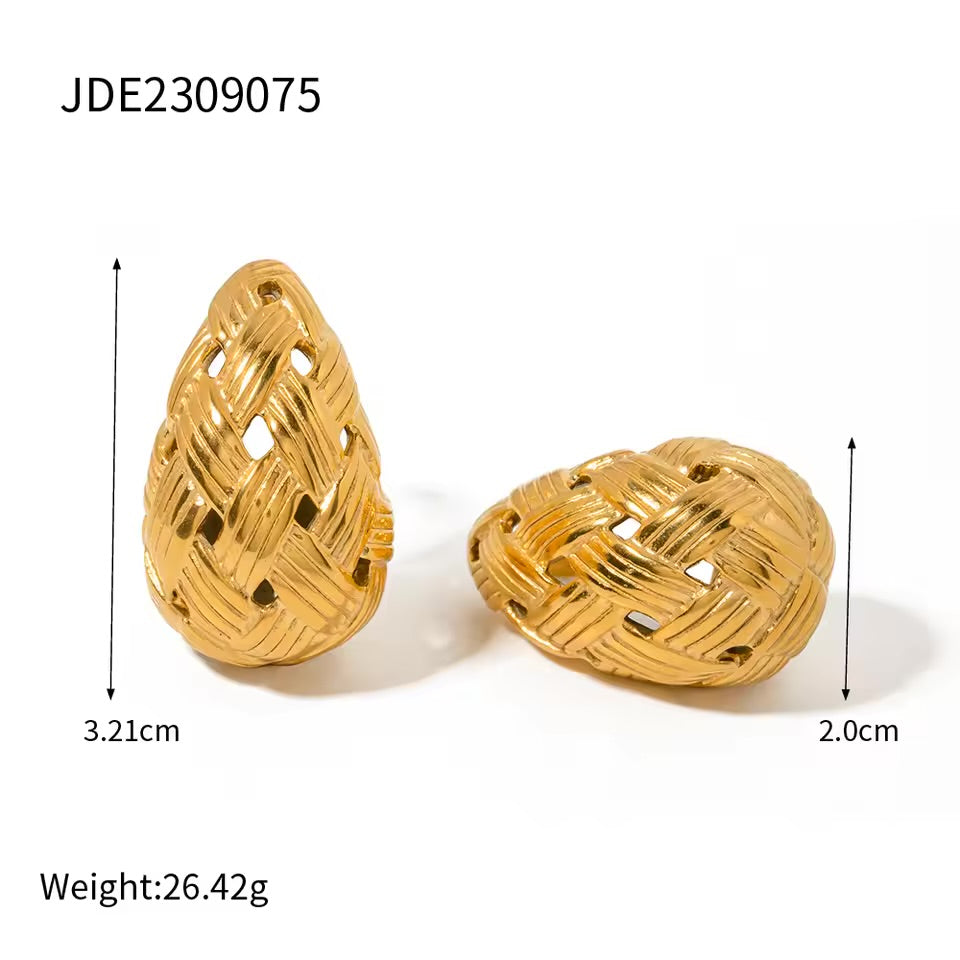Knitted drop Earrings
