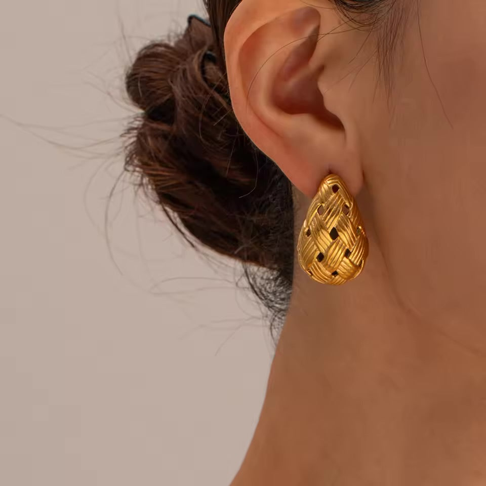 Knitted drop Earrings