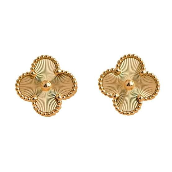Lustre Clover Studs