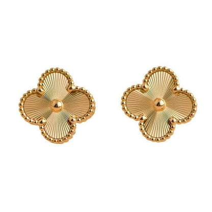 Lustre Clover Studs