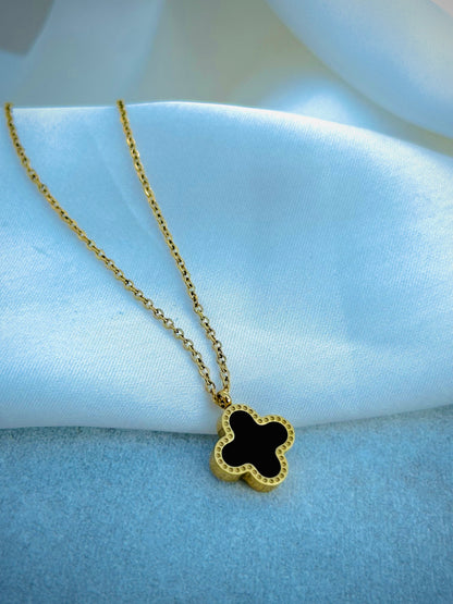 Double Sided Clover Lucky Necklace