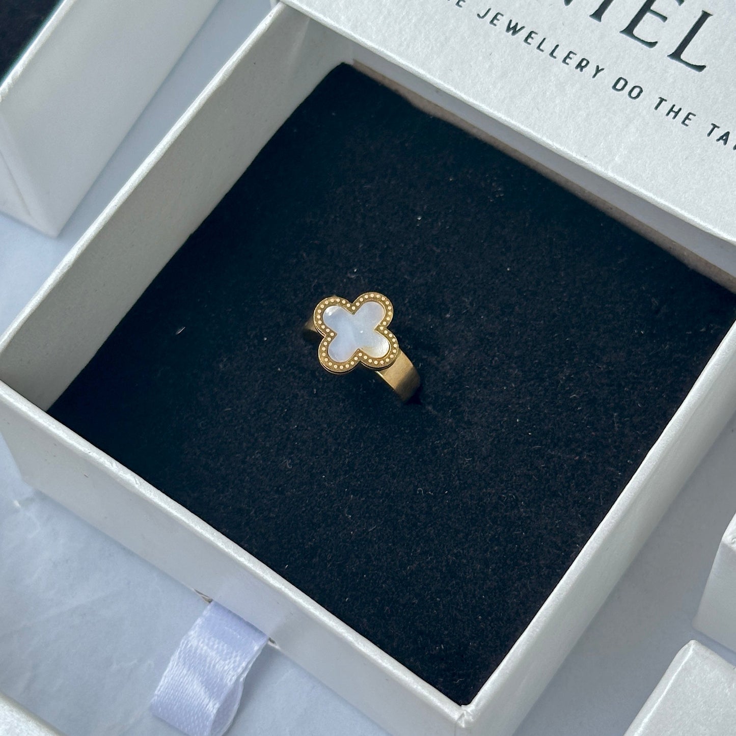White Clover Ring-Adjustable