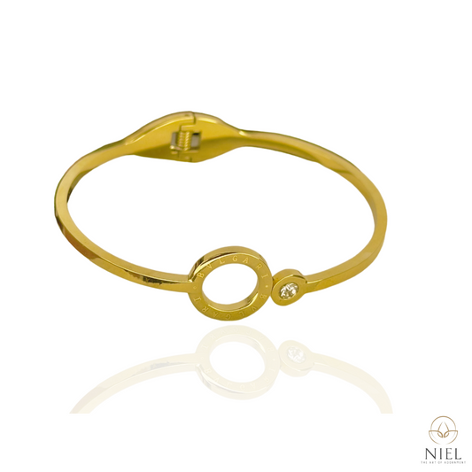 Luxury Bvlgari Sleek Bangle-18K