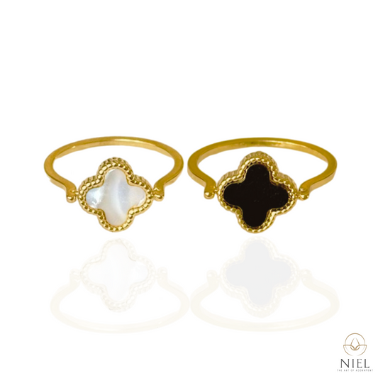 Double Sided Clover Ring